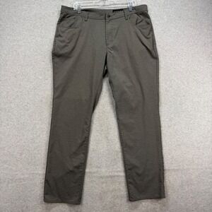 Dunning Golf Pants Men 38x32 Grey Everbest Stretch Performance Active Trousers